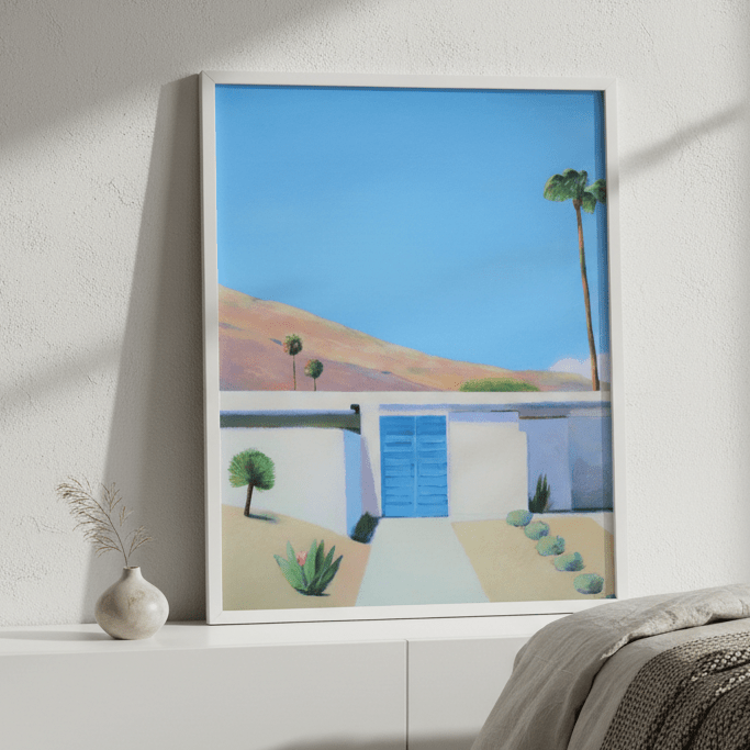 Blue Door by Ieva Baklane wall - art - picture - poster