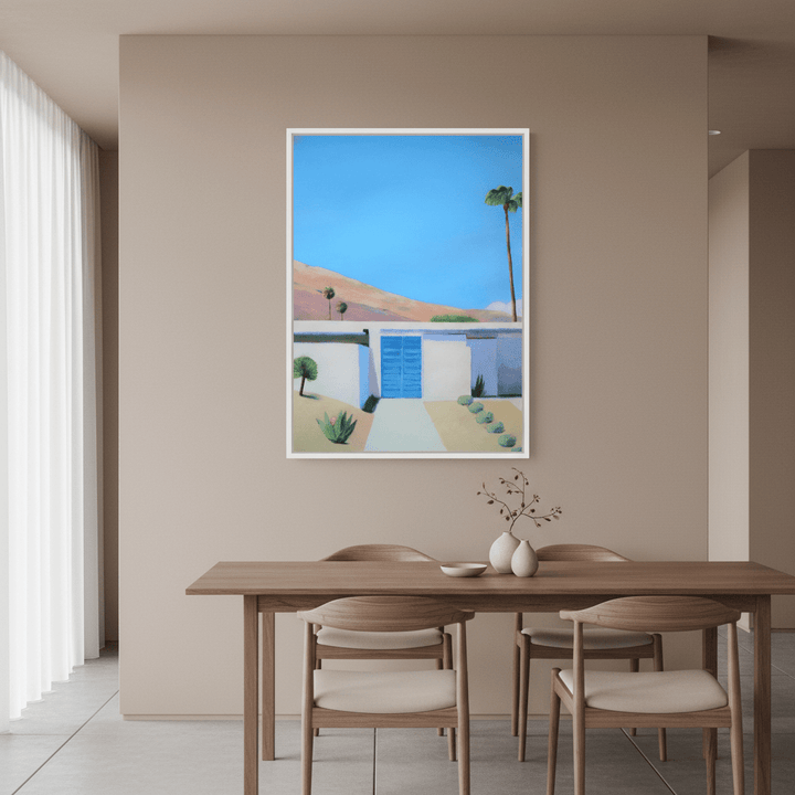 Blue Door by Ieva Baklane wall - art - picture - poster