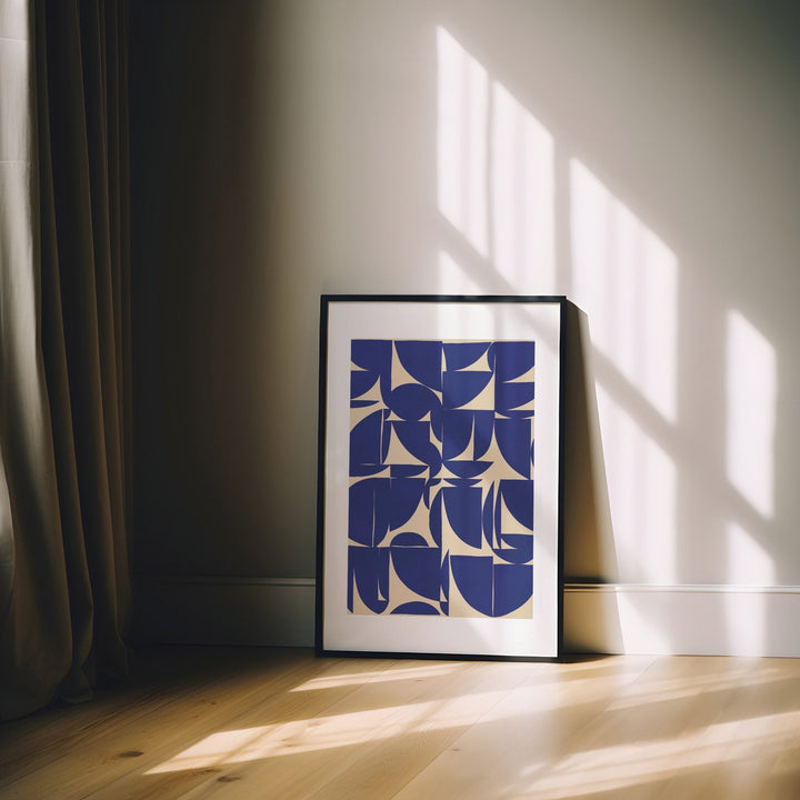 Blue Forms Portrait by Maison Bootsy - Style My Wall