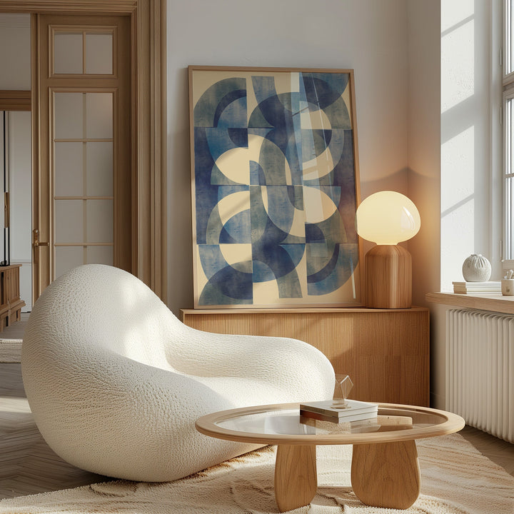 Blue Geometry by Maison Bootsy - Style My Wall