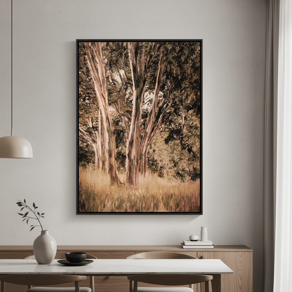 Blue Gum by Deer Muskeeter wall - art - picture - poster