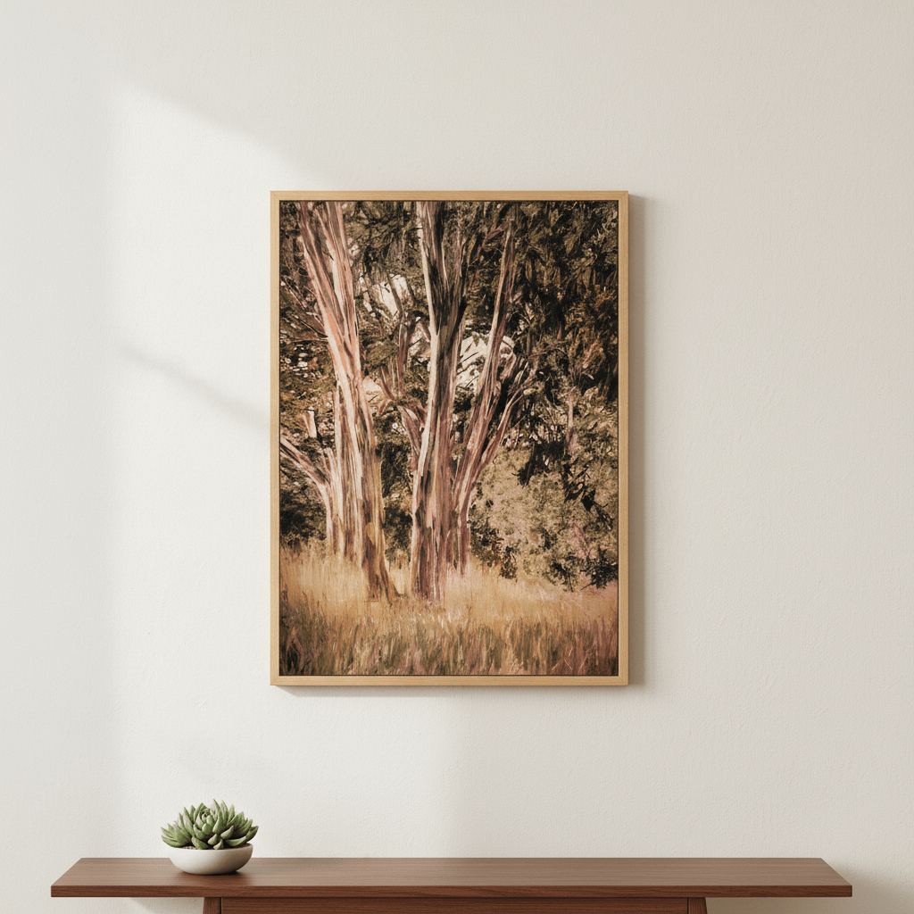 Blue Gum by Deer Muskeeter wall - art - picture - poster