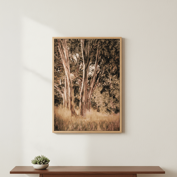 Blue Gum by Deer Muskeeter wall - art - picture - poster