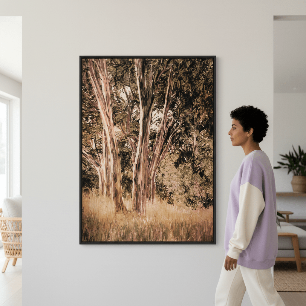 Blue Gum by Deer Muskeeter wall - art - picture - poster