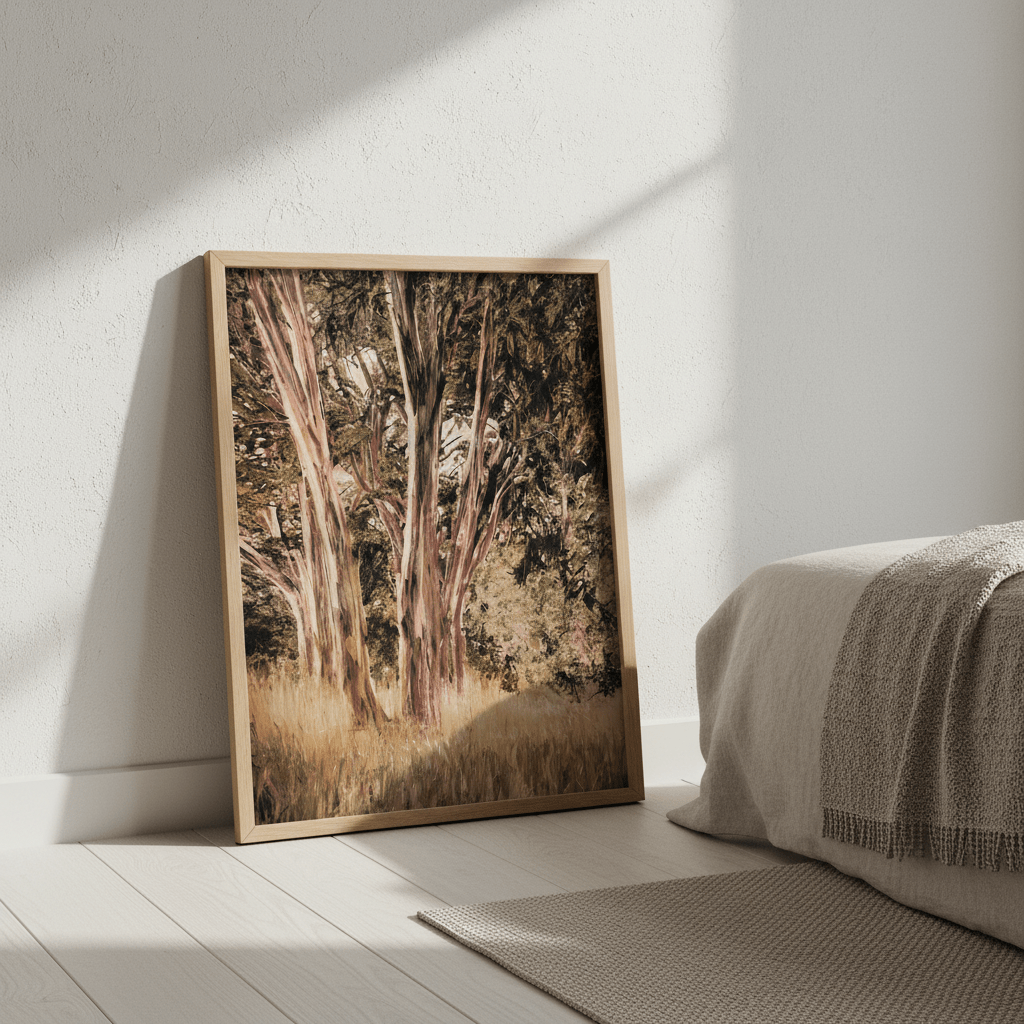 Blue Gum by Deer Muskeeter wall - art - picture - poster
