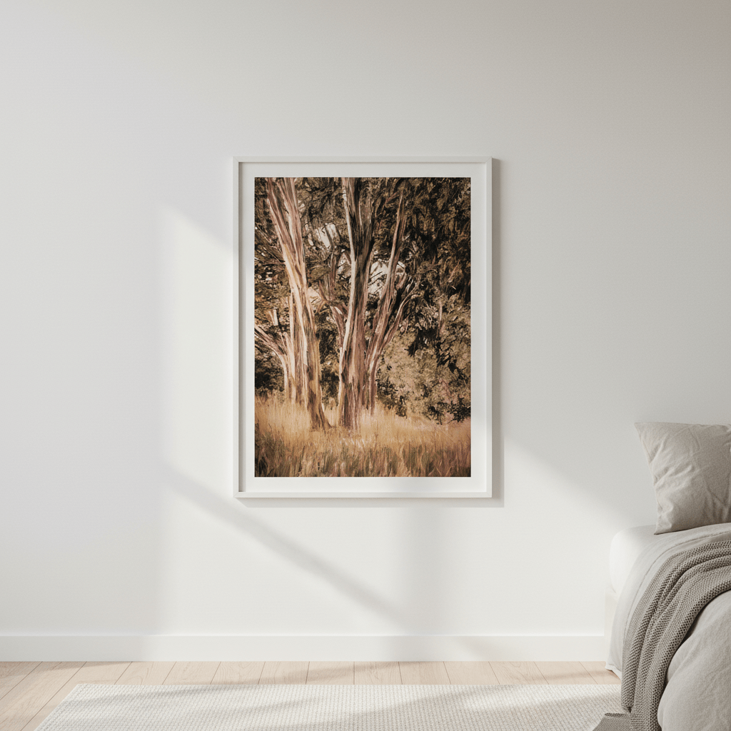 Blue Gum by Deer Muskeeter wall - art - picture - poster