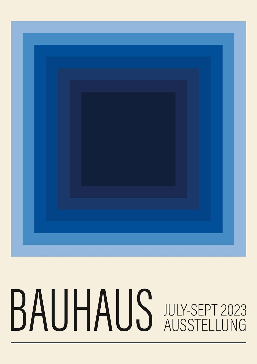 Blue Haze Bauhaus by Maison Bootsy - Style My Wall,frame