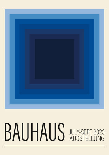 Blue Haze Bauhaus by Maison Bootsy - Style My Wall,frame