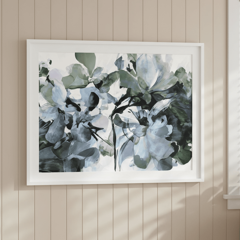 Blue Heaven Hydrangea by Deer Muskeeter wall - art - picture - poster