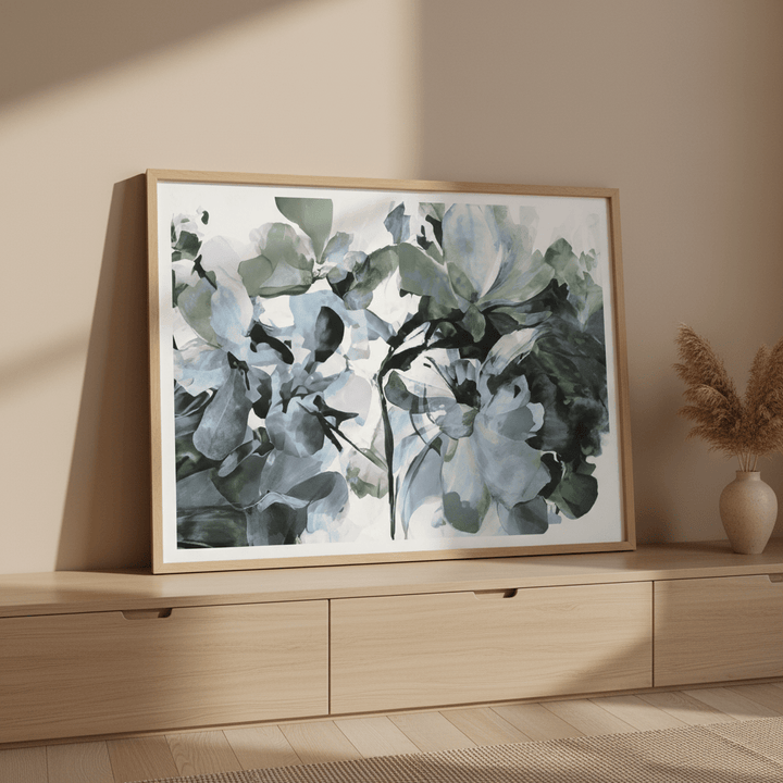 Blue Heaven Hydrangea by Deer Muskeeter wall - art - picture - poster
