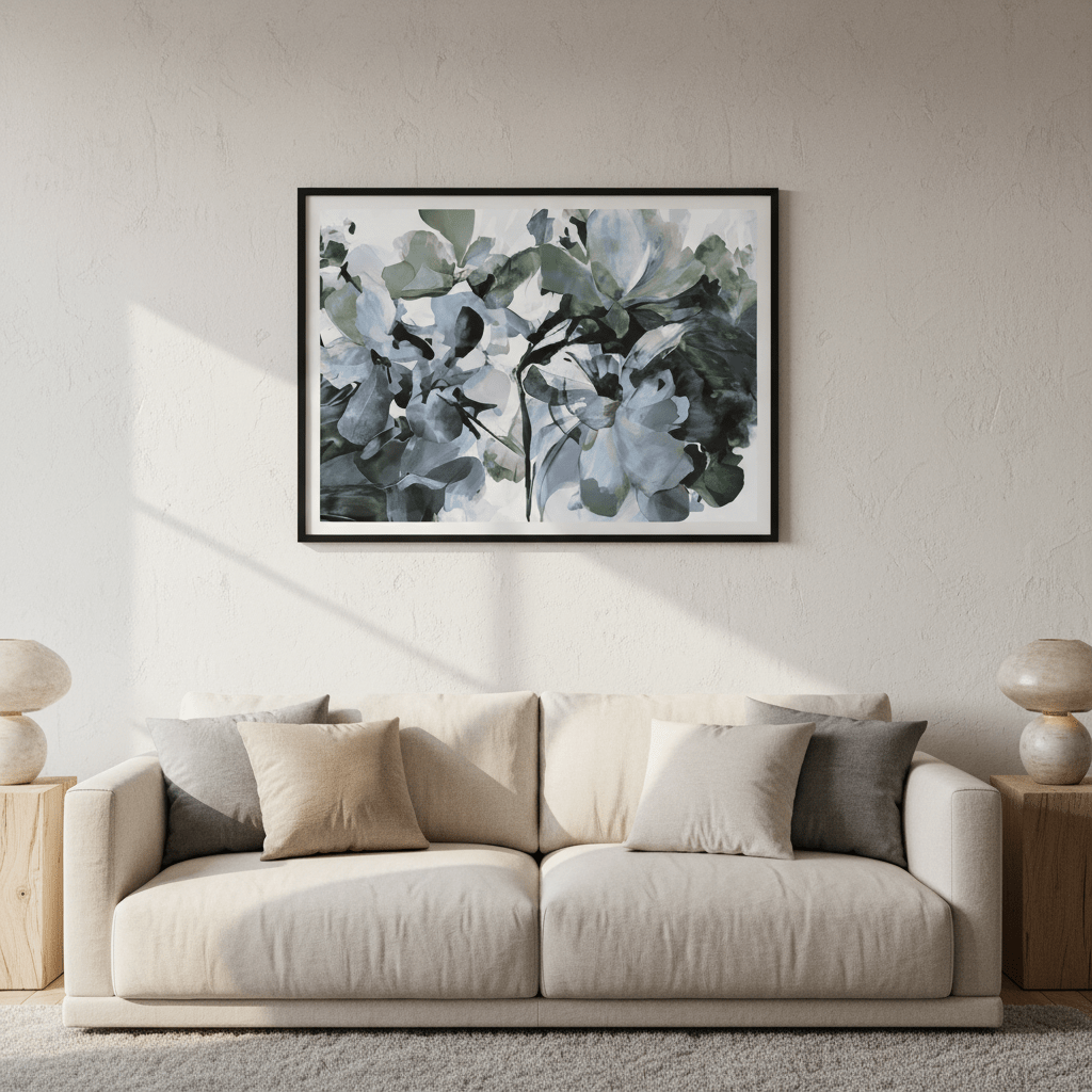 Blue Heaven Hydrangea by Deer Muskeeter wall - art - picture - poster