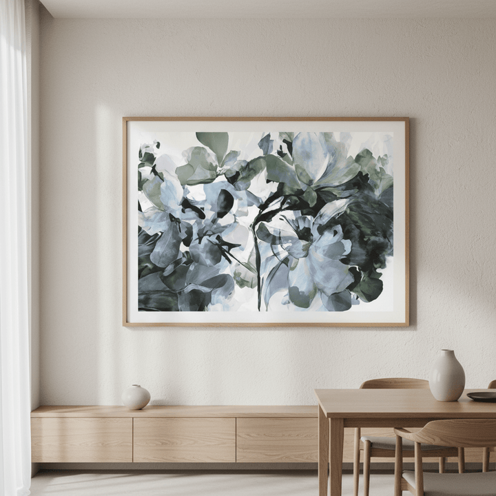 Blue Heaven Hydrangea by Deer Muskeeter wall - art - picture - poster