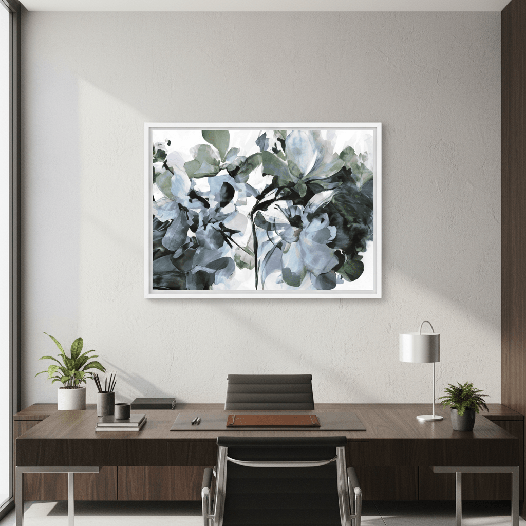 Blue Heaven Hydrangea by Deer Muskeeter wall - art - picture - poster