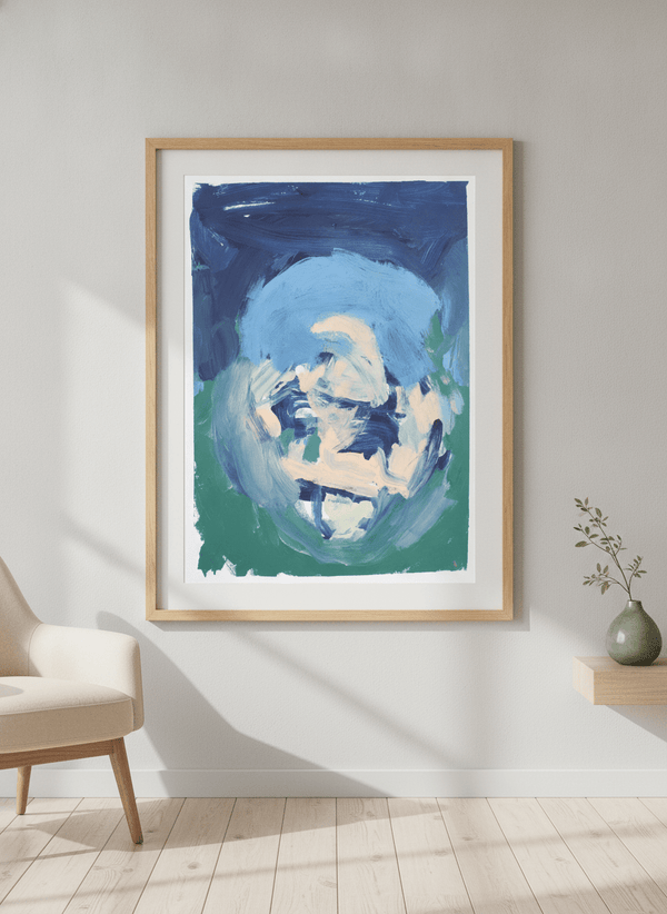 Blue Reverie Abstract Portrait By DONUT Studios