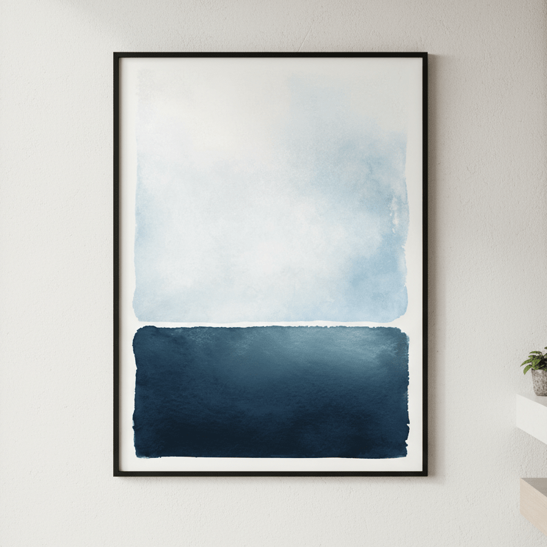 Blue Rothko by Deer Muskeeter wall - art - picture - poster