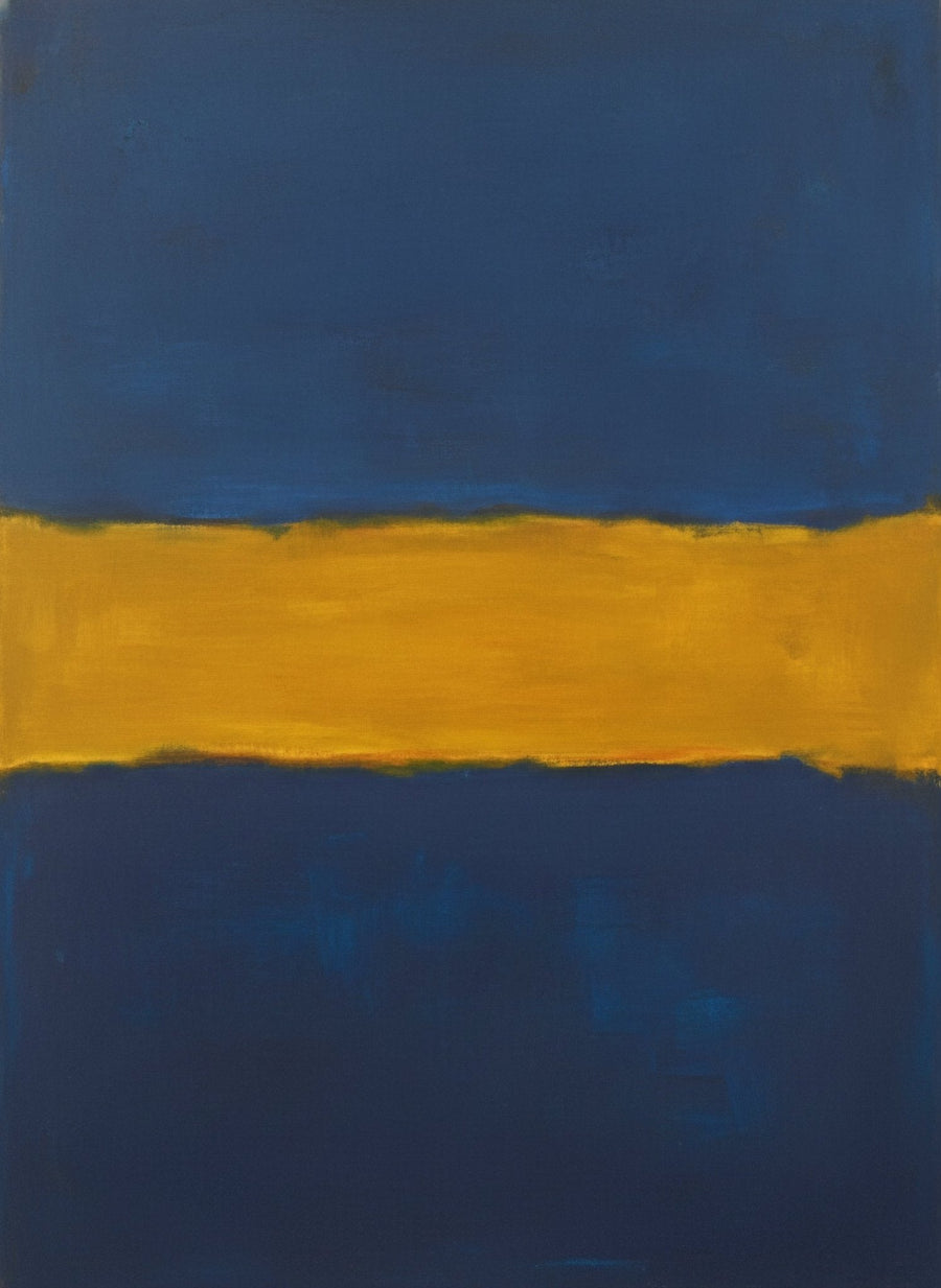 Blue Shades of Yellow Abstract Mark Rothko Inspired