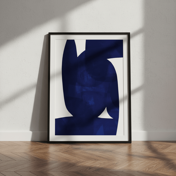 Blue Shape by Berit Mongensen Lopez wall - art - picture - poster