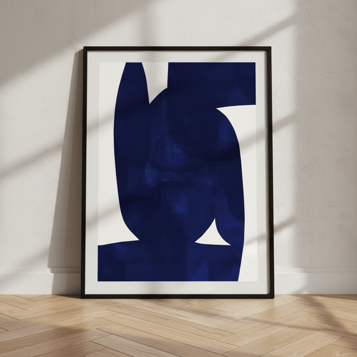 Blue Shape by Berit Mongensen Lopez wall - art - picture - poster