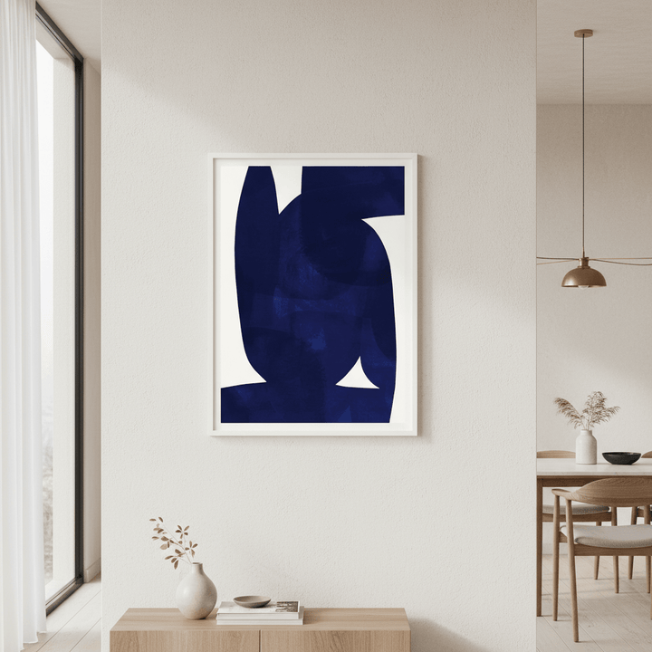 Blue Shape by Berit Mongensen Lopez wall - art - picture - poster