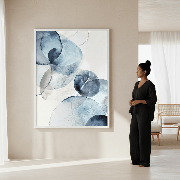 Blue Stone by Deer Muskeeter wall - art - picture - poster