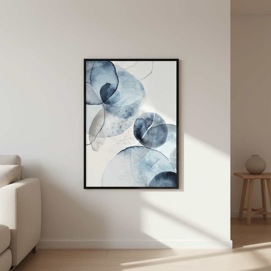 Blue Stone by Deer Muskeeter wall - art - picture - poster