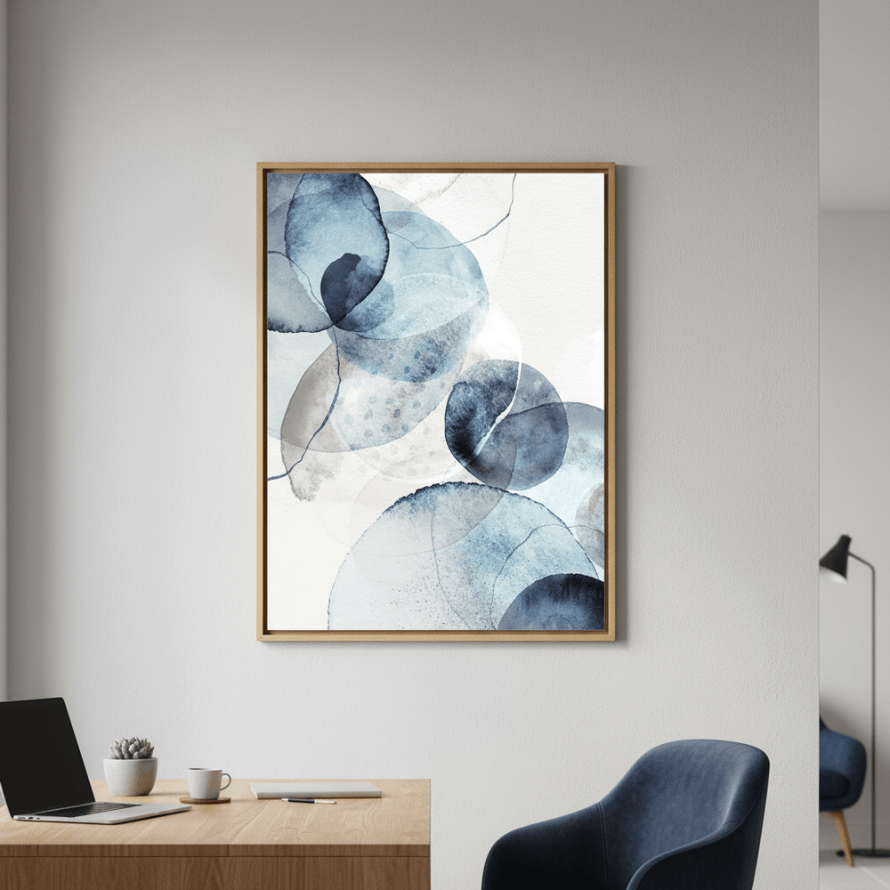 Blue Stone by Deer Muskeeter wall - art - picture - poster