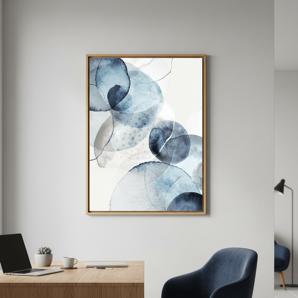Blue Stone by Deer Muskeeter wall - art - picture - poster