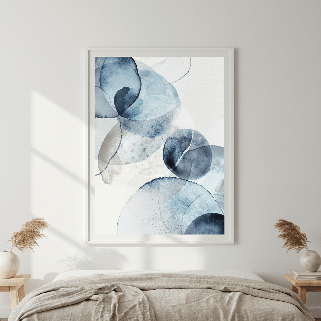 Blue Stone by Deer Muskeeter wall - art - picture - poster