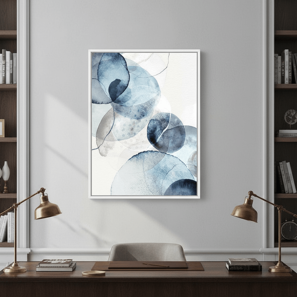 Blue Stone by Deer Muskeeter wall - art - picture - poster