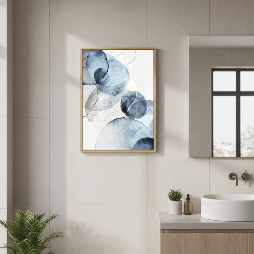 Blue Stone by Deer Muskeeter wall - art - picture - poster