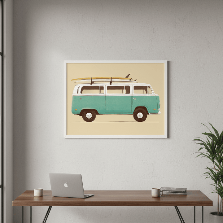 Blue Van by Florent Bodart wall - art - picture - poster
