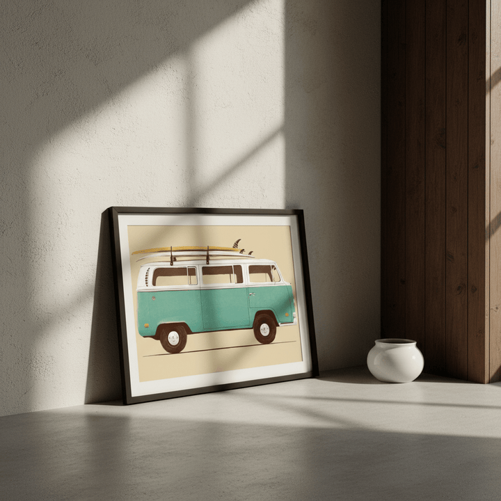 Blue Van by Florent Bodart wall - art - picture - poster