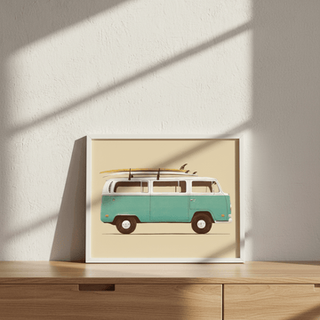 Blue Van by Florent Bodart wall - art - picture - poster