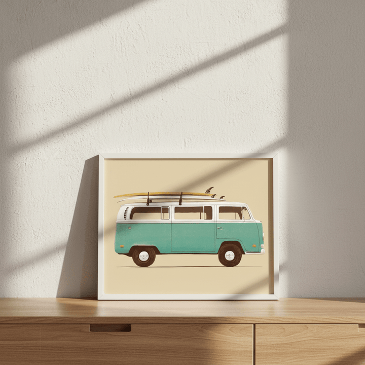 Blue Van by Florent Bodart wall - art - picture - poster