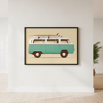 Blue Van by Florent Bodart wall - art - picture - poster