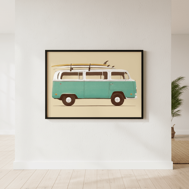 Blue Van by Florent Bodart wall - art - picture - poster