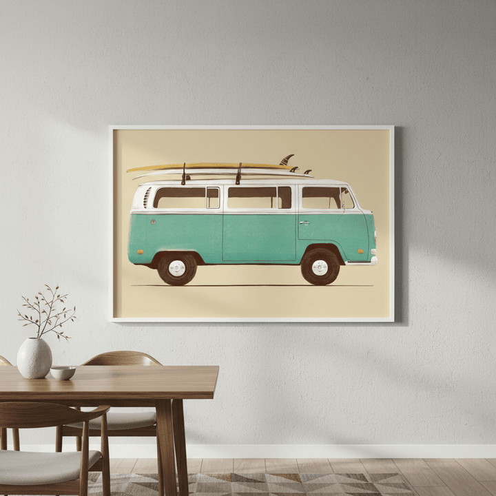 Blue Van by Florent Bodart wall - art - picture - poster