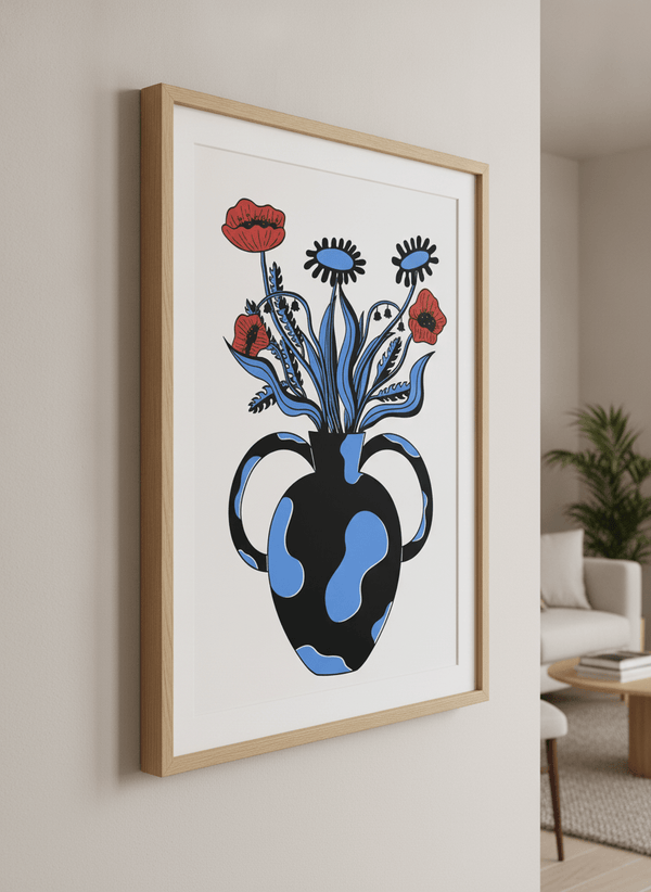 Blue Vase By Lisa Goebel