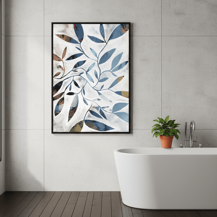 Blue Watercolour by Deer Muskeeter wall - art - picture - poster