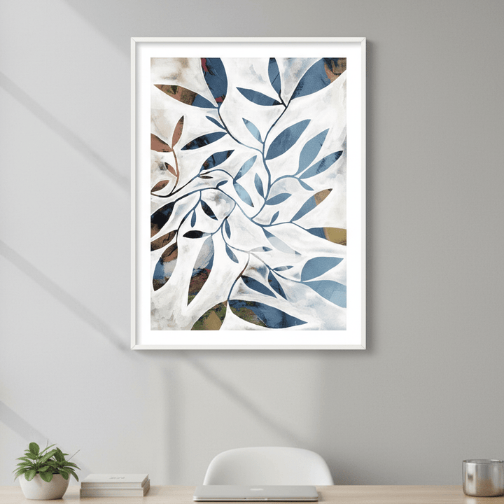 Blue Watercolour by Deer Muskeeter wall - art - picture - poster