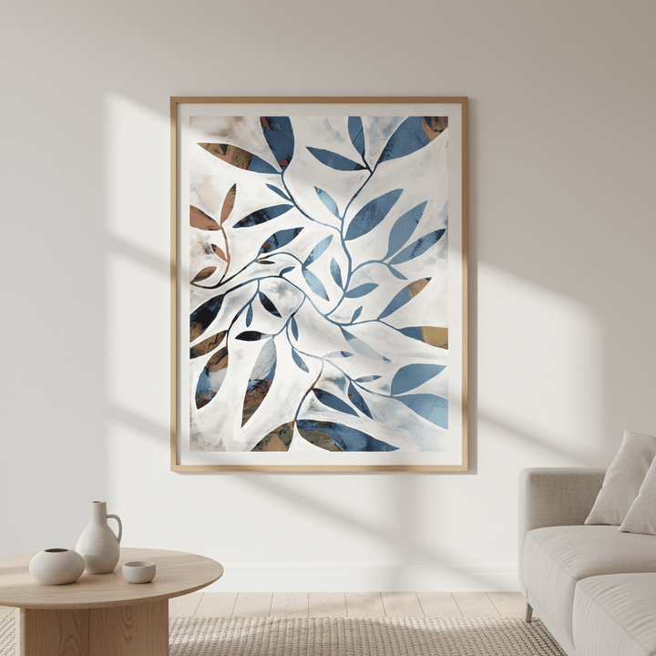 Blue Watercolour by Deer Muskeeter wall - art - picture - poster