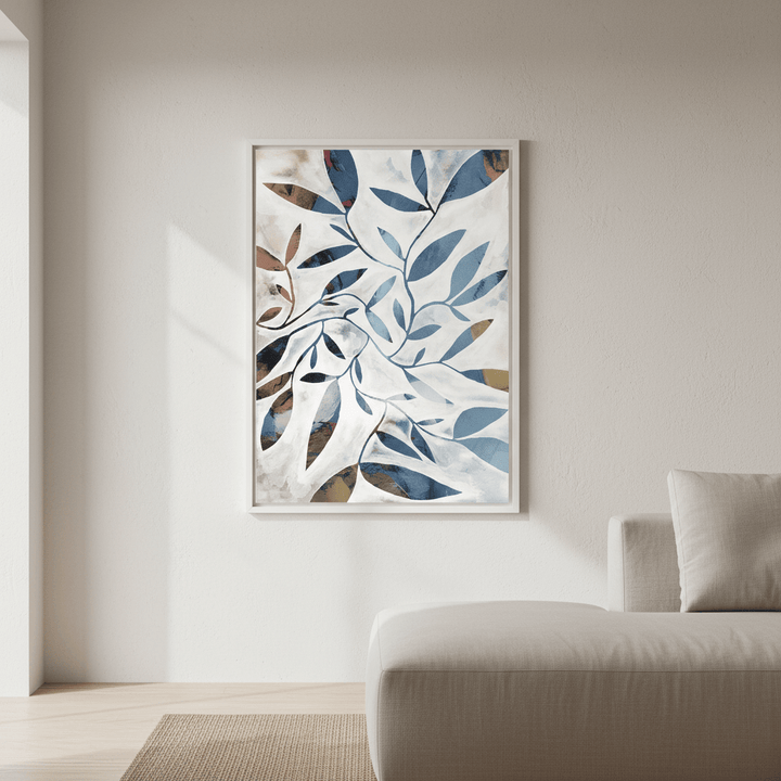 Blue Watercolour by Deer Muskeeter wall - art - picture - poster