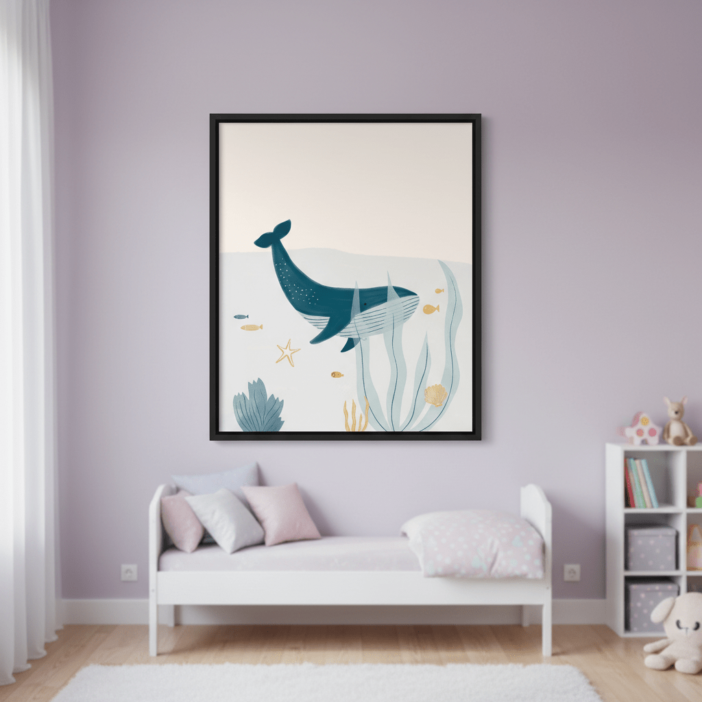 Blue Whale by Menina Lisboa wall - art - picture - poster