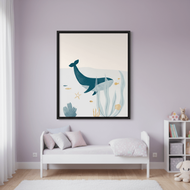 Blue Whale by Menina Lisboa wall - art - picture - poster
