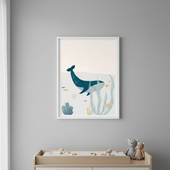Blue Whale by Menina Lisboa wall - art - picture - poster