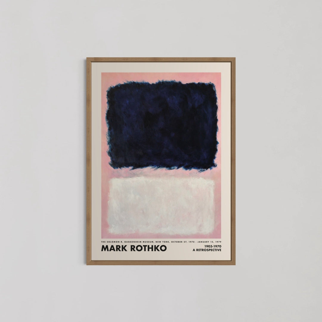 Blue White and Pink Abstract II Wall Art by Mark Rothko - Style My Wall