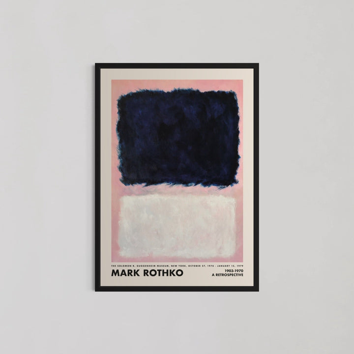 Blue White and Pink Abstract II Wall Art by Mark Rothko - Style My Wall