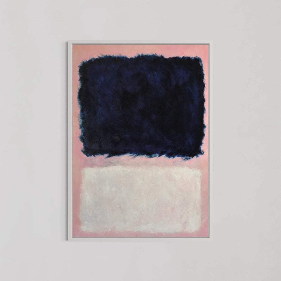 Blue White and Pink Abstract Wall Art by Mark Rothko - Style My Wall