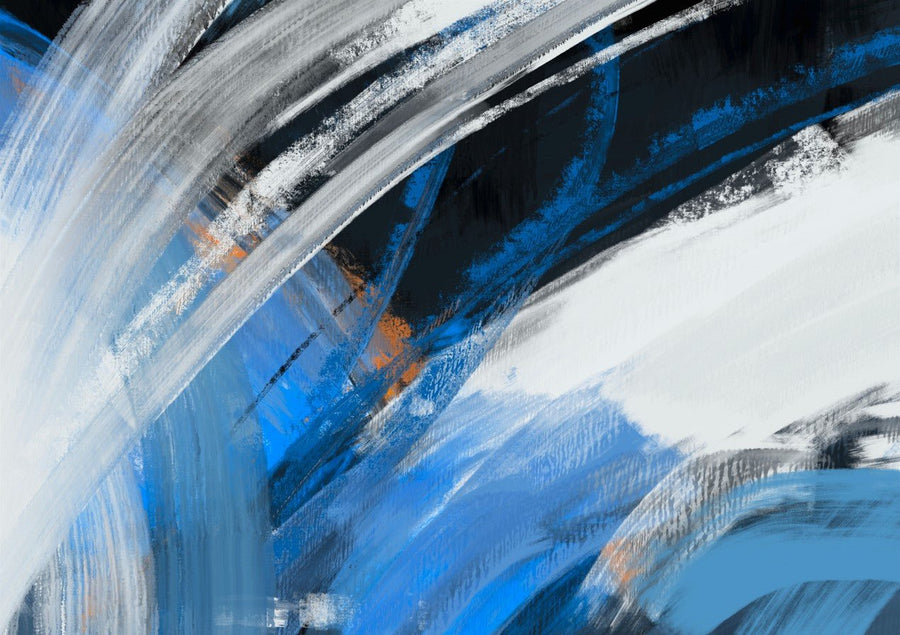 Blueblack with Orange by Julia Cheney