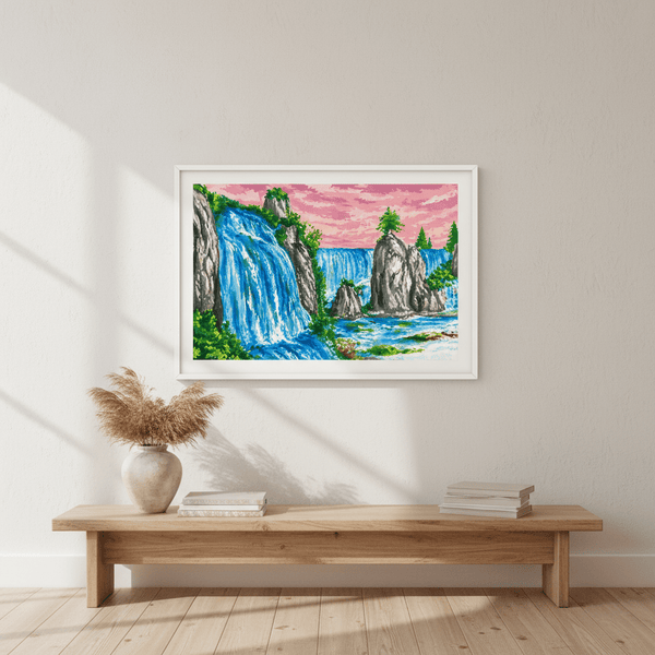 Blush Cascade Valley by Angelina Ngo